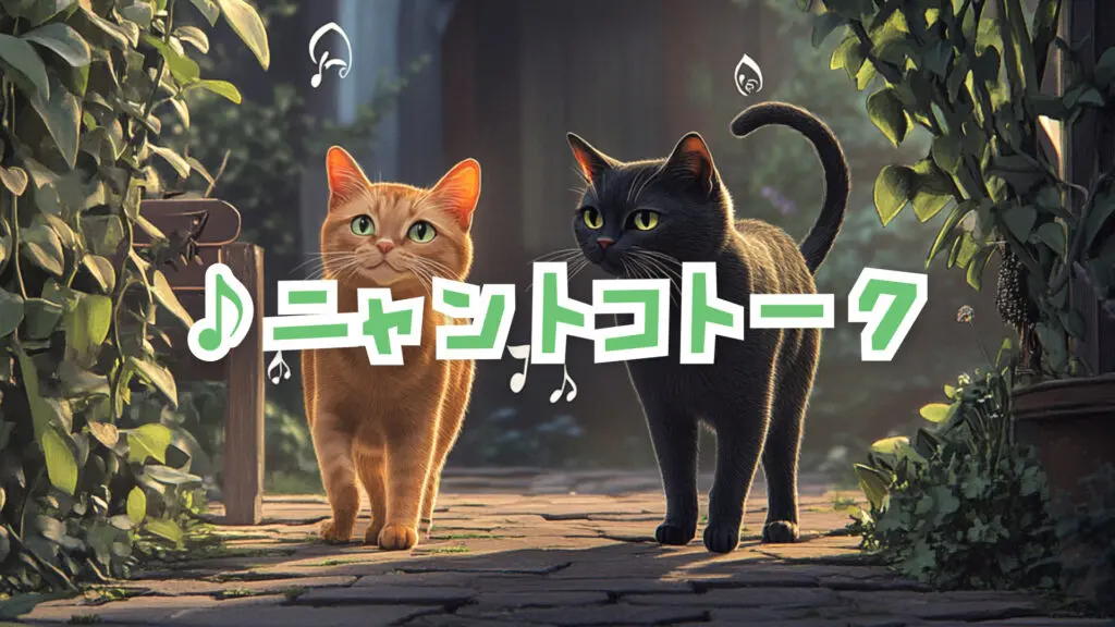 猫・ペットのほのぼの動画「ニャントコトーク」
