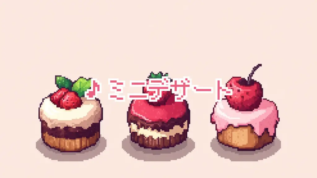 かわいくて小さい8bit「ミニデザート」