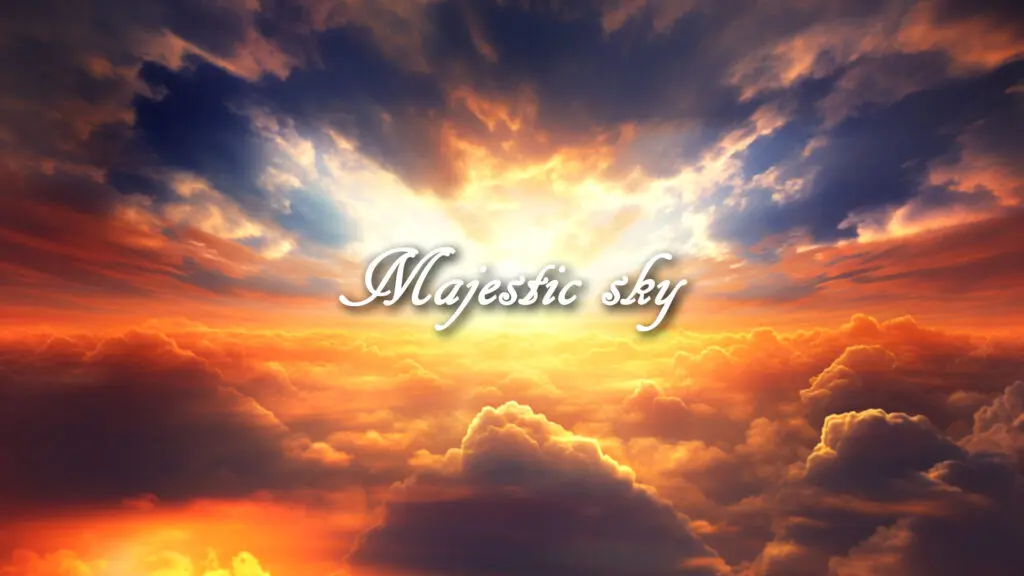 シネマティック/ウェディング/エピック「Majestic sky」