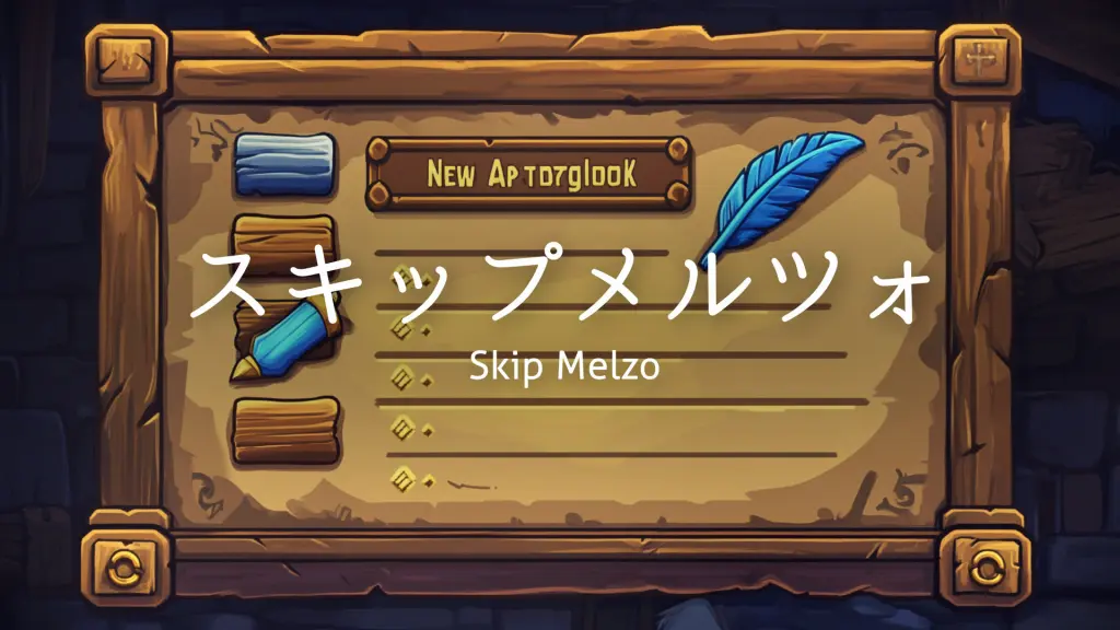ゲームのスタート画面/ピチカート「スキップメルツォ」